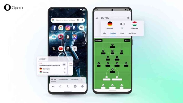 Opera Luncurkan Football Hub, Pantau Skor Langsung dan Berita Bola dari Browser